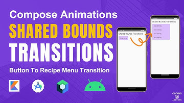 Jetpack Compose Shared Bounds Transition | Button To Menu Transition | Jetpack Compose Animations