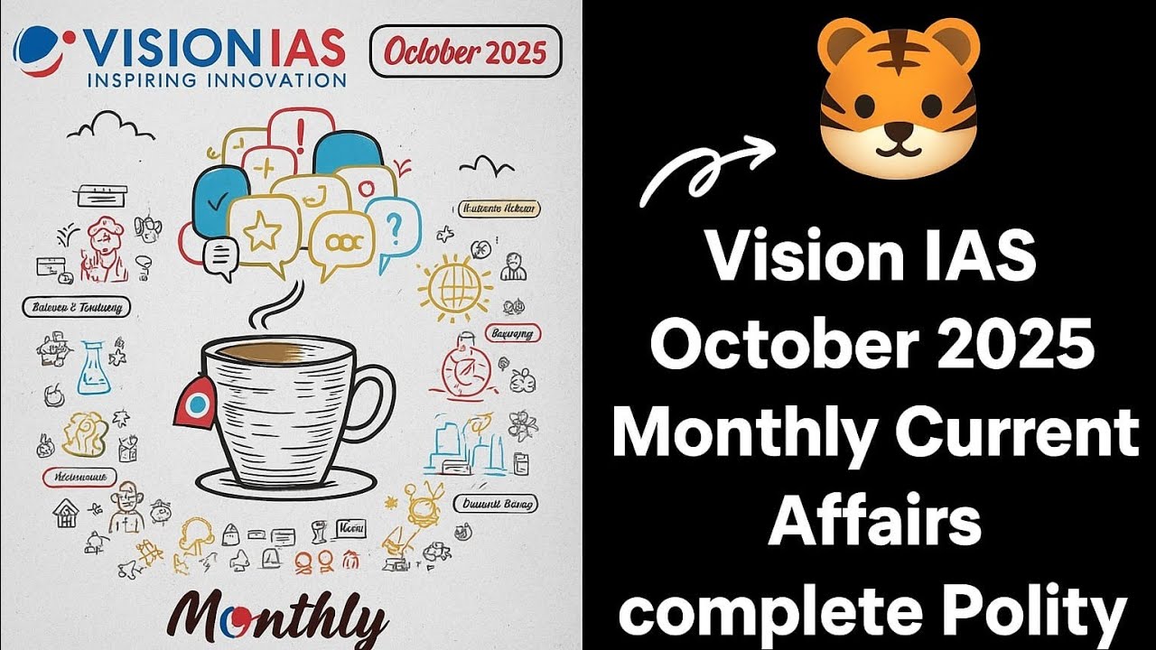 Vision IAS monthly current affairs | October 2025 | UPSC CSE 2025 2026 ...