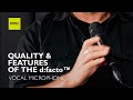 Quality and features of the dfacto vocal microphone