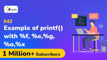 Example of printf() with %f, %e,%g,%o,%x - Data Input and Output  -  C Programming