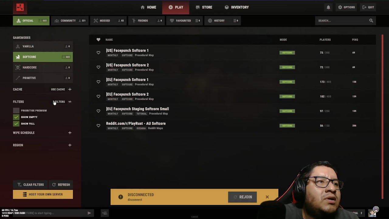 Probemos un servidor Softcore