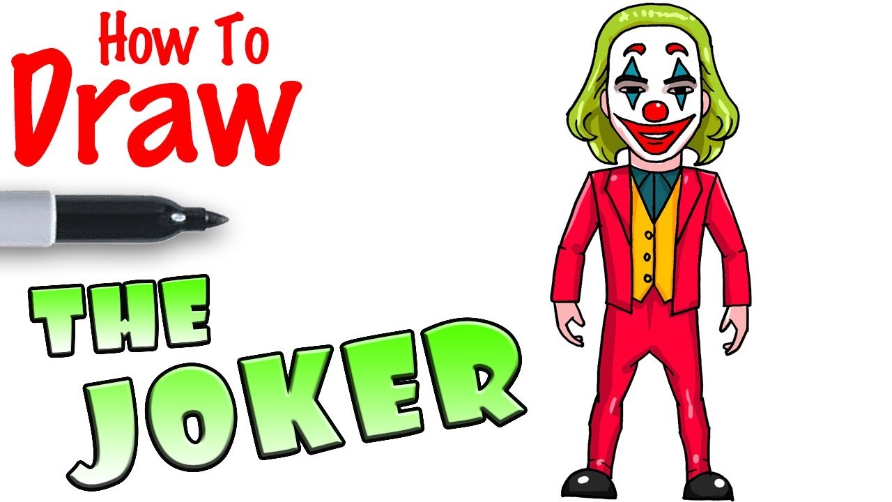 joker drawing for kids