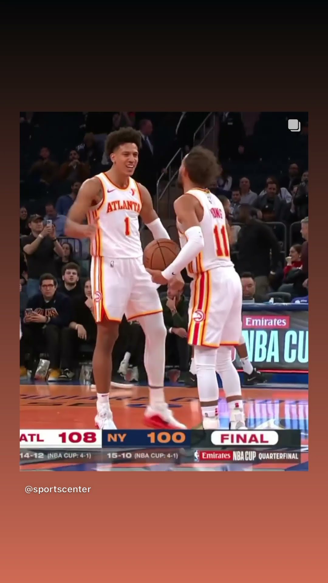 He rolled the dice on their logo #hoodnews #traeyoung #newyorkknicks #atlantahawks #knicks #omg