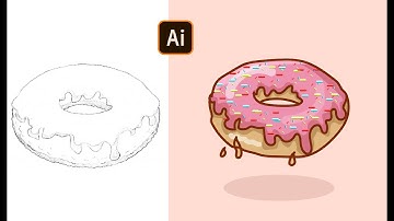 Illustrator tutorial create a vector donut in adobe illustrator from a sketch