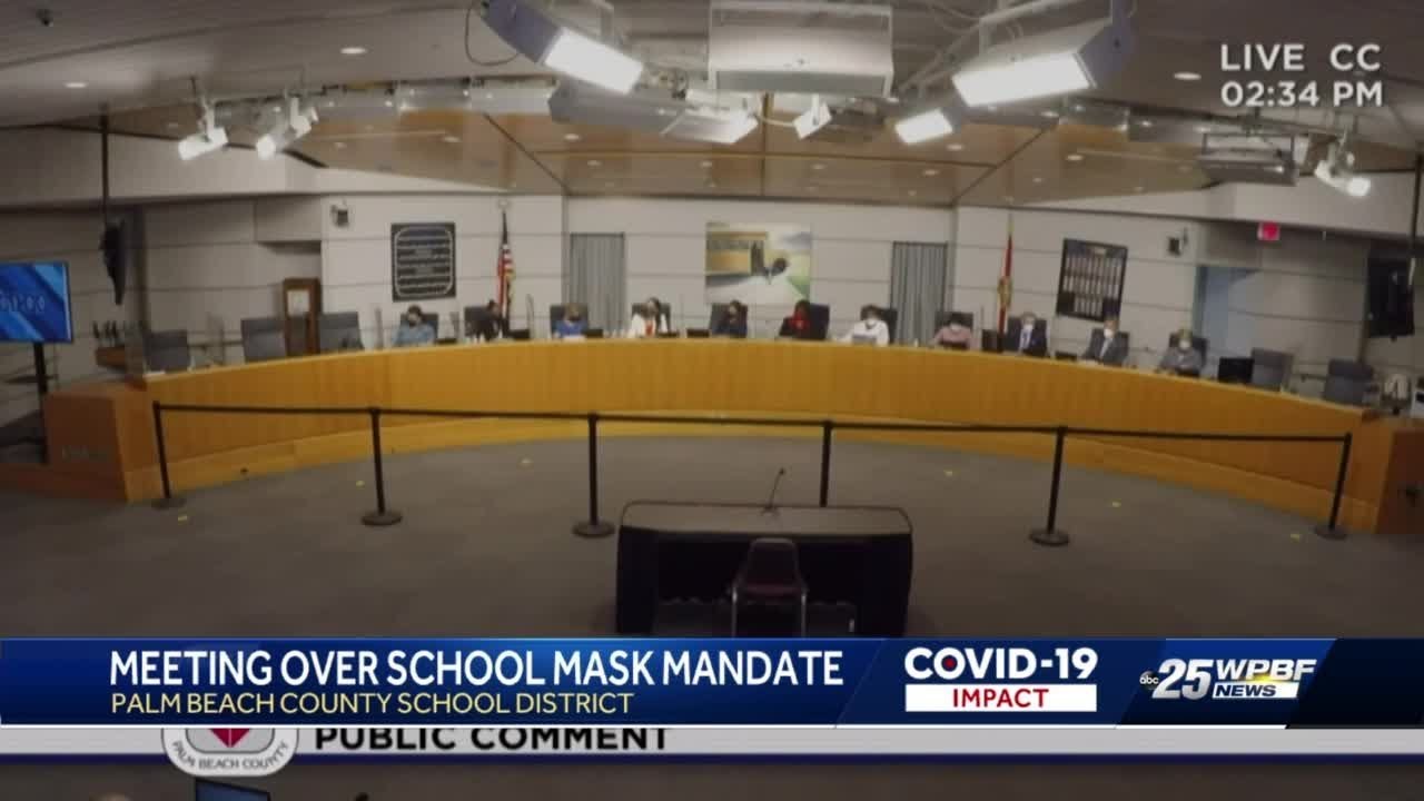 Palm Beach County meeting on school masks - YouTube