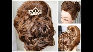 Easy party hairstyle - DIY - hairstyle for Medium Light hairs / thin hairs