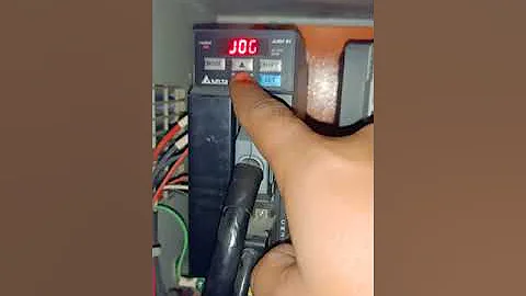 Delta ASDA-B2 servo drive jog mode servo motor running concept in manual mode