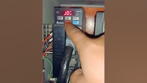 Delta ASDA-B2 servo drive jog mode servo motor running concept in manual mode