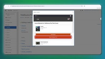 How to integrate content in VitalSource schools using the LTI tool in Moodle