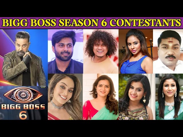 kaffe er der maler Bigg Boss Season 6 Tamil Final Contestants Lists | Bigg Boss Season 6 |  Kamal Hassan | Vijay Tv | - YouTube