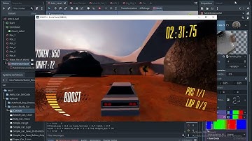 Update on my arcade racing game | New Terrain : Artic_Rac_1 (UNFINSHED) | GODOT 4