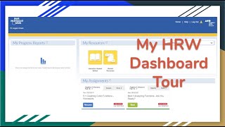 My HRW Student Resources "Tour"
