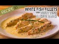 White fish in Creamy White Wine and Shallot Sauce