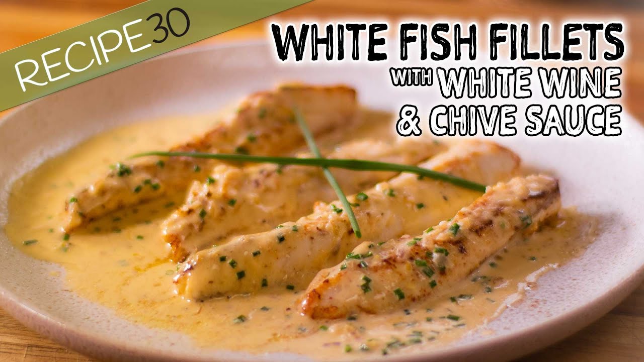 White fish in Creamy White Wine and Shallot Sauce