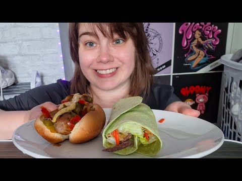 Aldi's Tomato Basil Chicken Sausage with Peppers & Onions and Leftovers burrito!