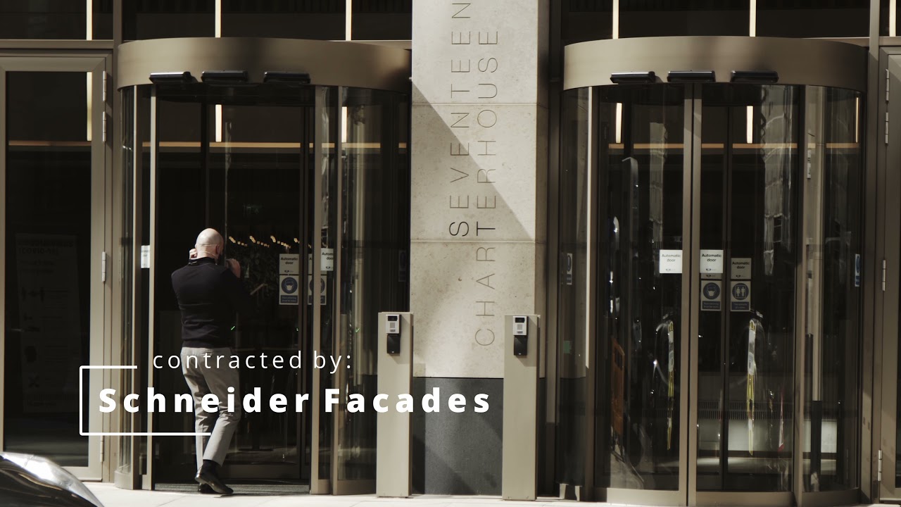 Stunning curved doors in London by record automatic doors