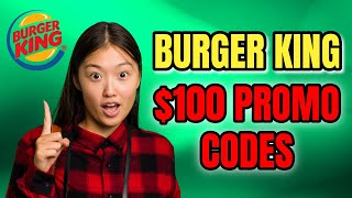 Burger King Coupon Codes 2025 How to Get Free $100  Food Tutorial 🔥