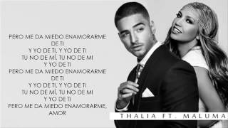 Thalía - Desde Esa Noche ft. Maluma (Lyrics)