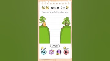 Tom must jump to the other side - Brain Test 1 - Level 13 #shorts  #games #reels #video  #gameplay