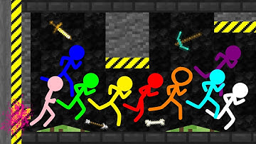 Shutter Crush 2 - Survival Stickman Race in Algodoo (Fixed Version)