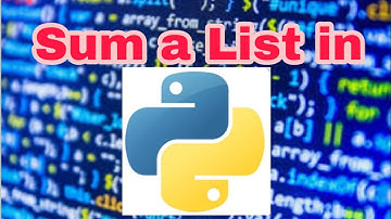 How to sum an INPUT LIST in PYTHON??