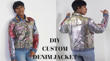 DIY CUSTOM DENIM GLITTER JACKET!