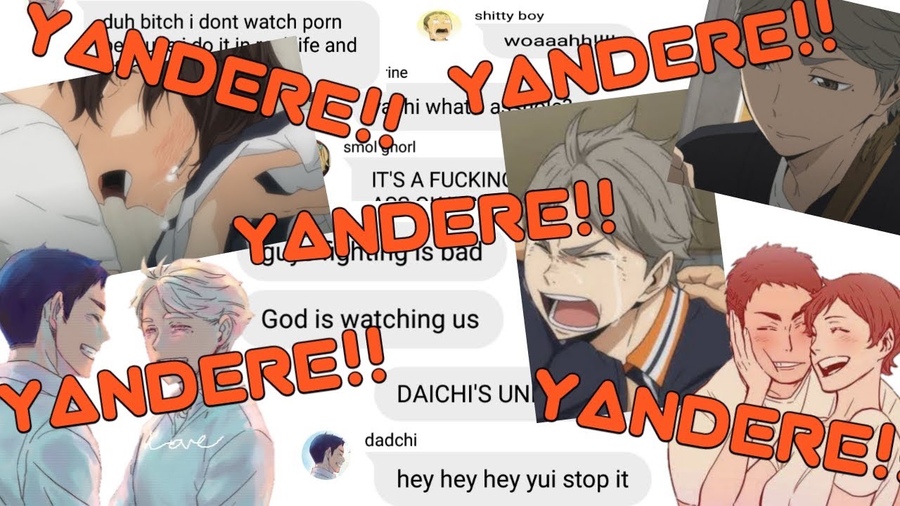 Haikyuu!! Text || Sugawara and Yui fight over Daichi?! (yandere rap battle)