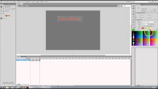 How to create an animated title and Play button in Flash CS6 - Part I