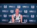 Karson Templin Postgame Press Conference - Utah State 99, Memphis 75 - 2/14/26