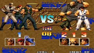 The King of Fighters '95 (1CC Level 8) - IKARI WARRIORS TEAM Heidern, Ralf, Clark Playthrough