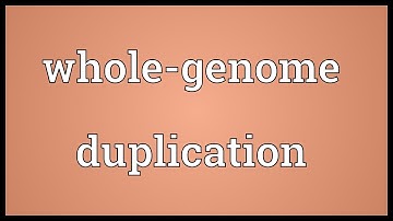 Whole-genome duplication Meaning