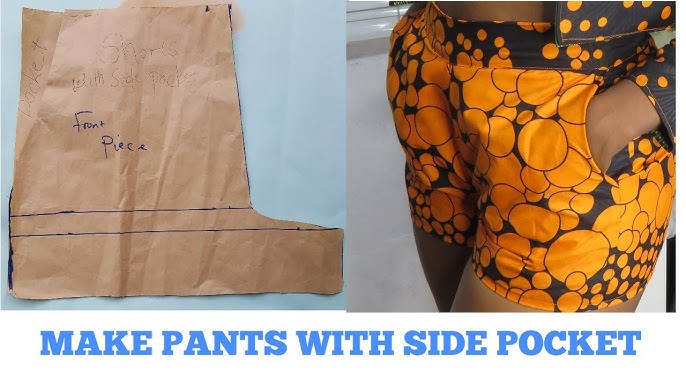 How to cut and sew a short/ elastic waist band short/ beginners