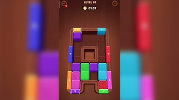Wood Away Block Jam Level 63 Walkthrough Solution