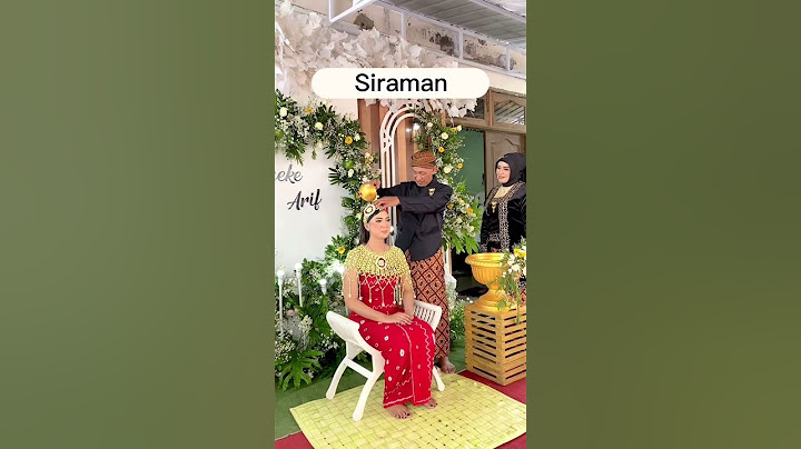 Prosesi Siraman Pengantin Adat Jawa‼️