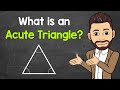 What is an acute triangle  types of triangles  math with mr j