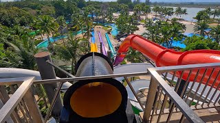 😃 The Black Wave Water Slide 💦 at Black Mountain Waterpark 🇹🇭