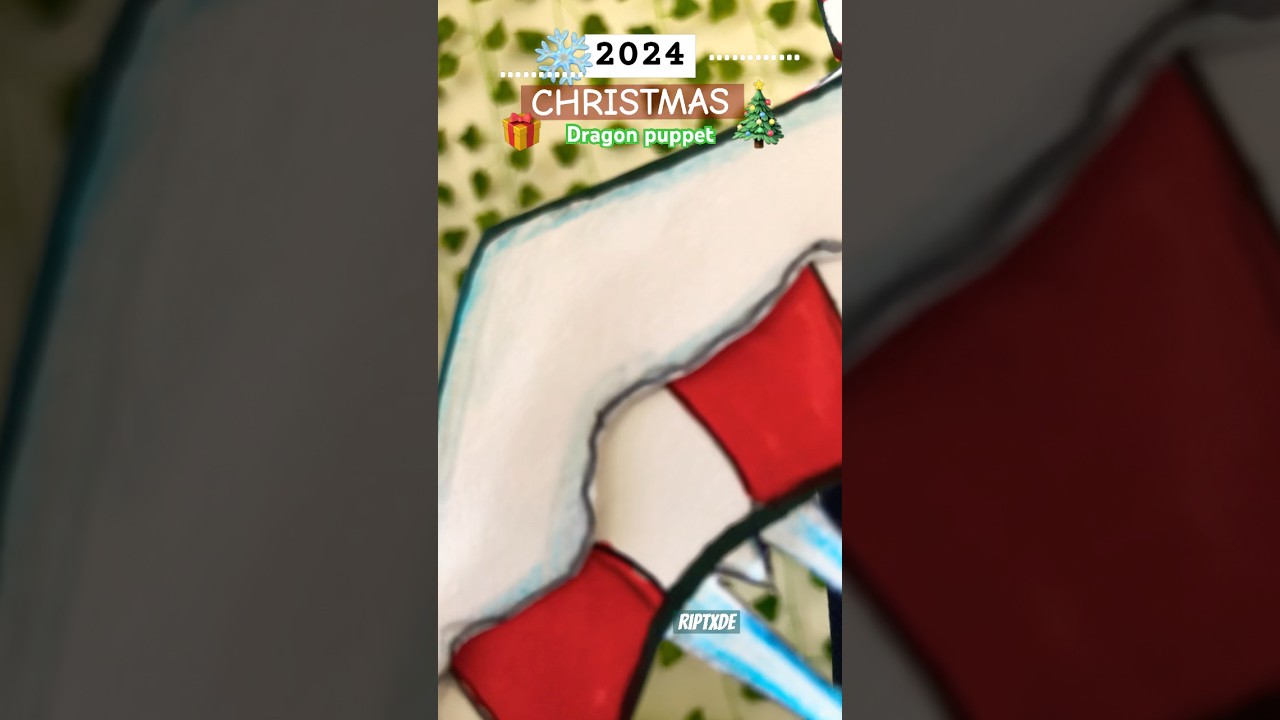 ❄️Christmas DRAGON PUPPET 🎄| 