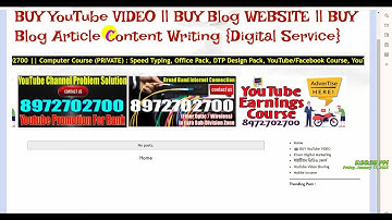 Blogspot Tubes : How To Create Blogger Post on Blogger.com Website