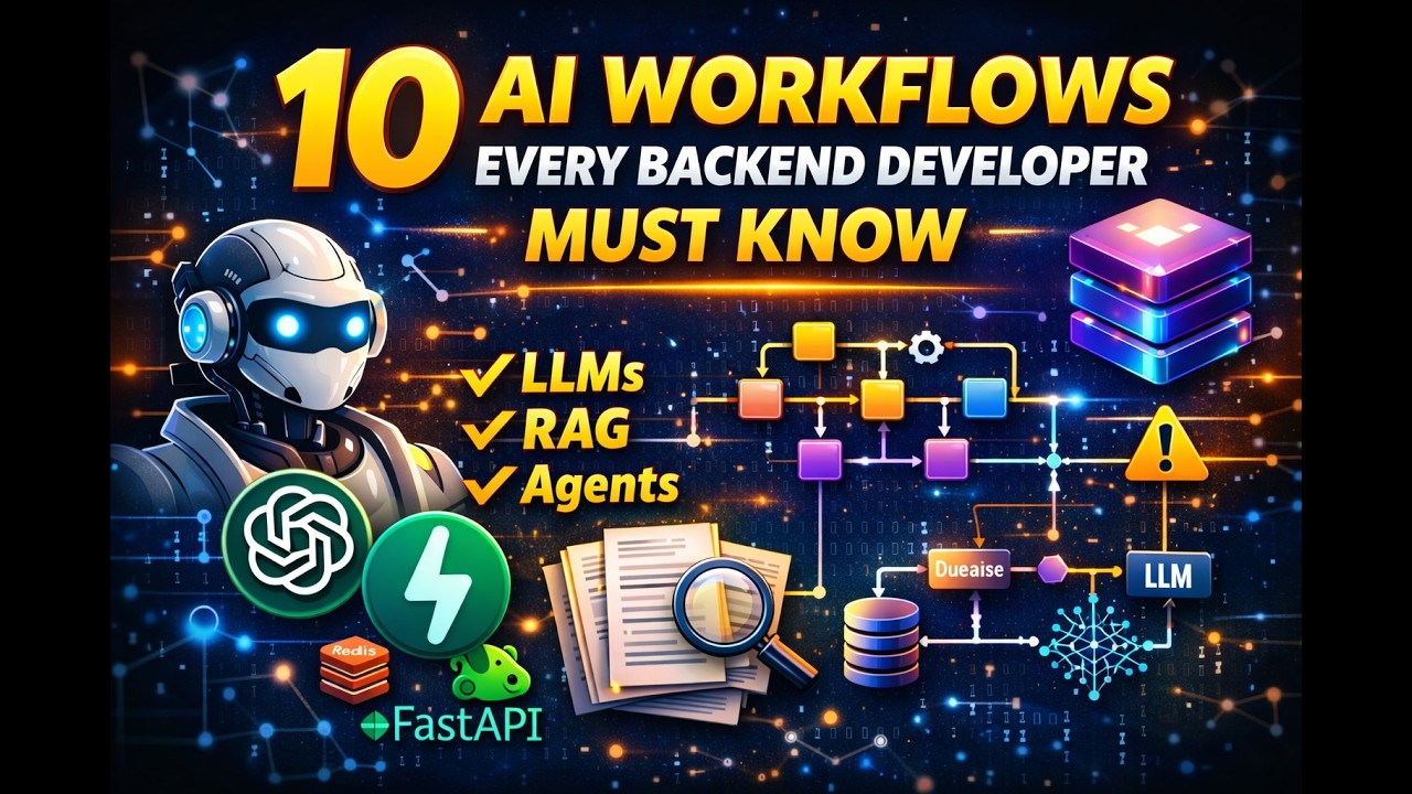 10 AI Workflows Every Backend Developer Must Know - YouTube