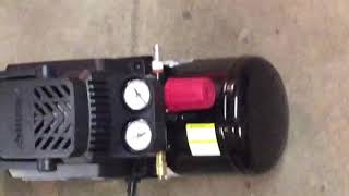 Husky 2 Gallon Air Compressor Running (Noise Test)
