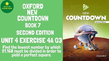 Oxford New Countdown Book 7 | Exercise 4a Question 3 | Squares and Square Root | Oxford Maths