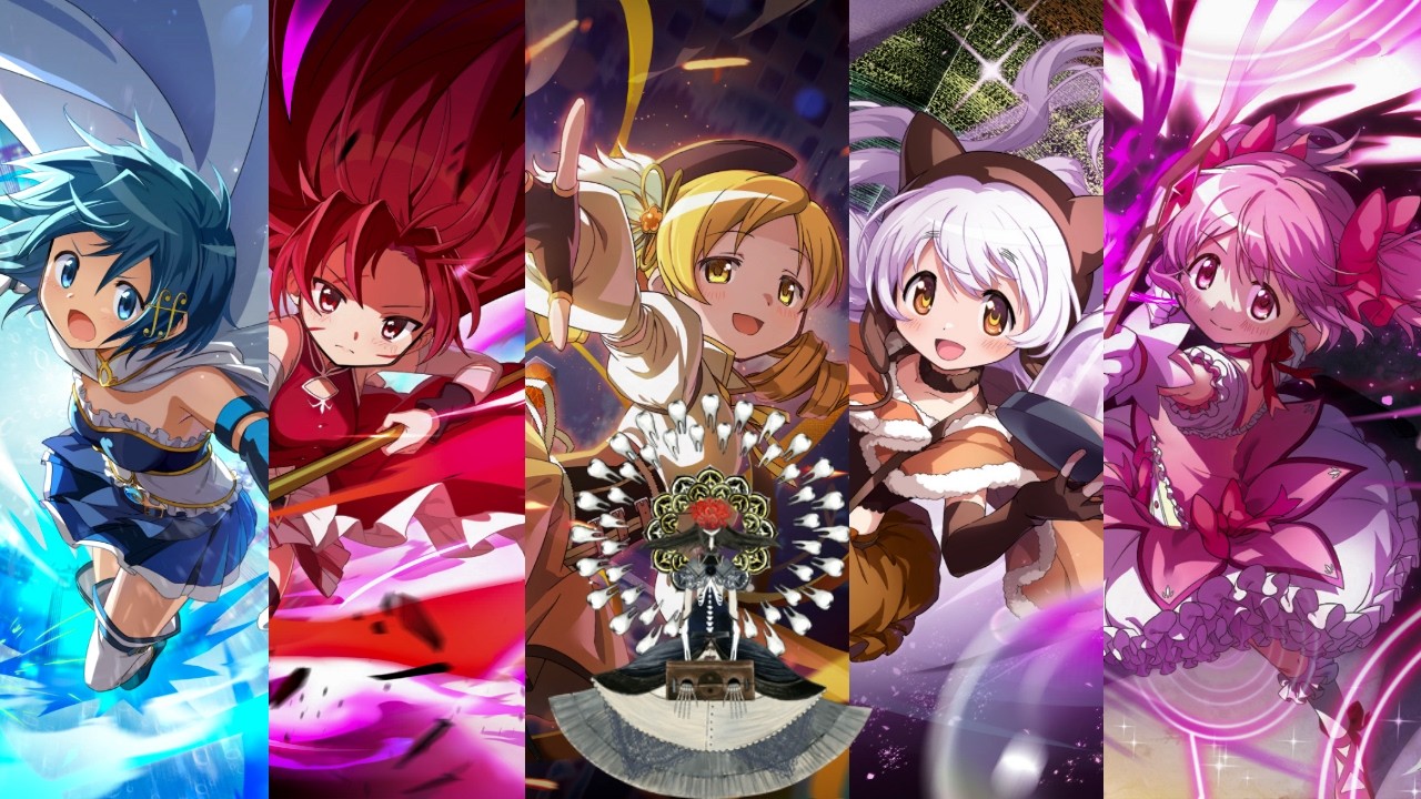 THE HOLY QUINTET DEFEATS HOMULILLY TO RESCUE HOMURA | Madoka Magica Magia Exedra