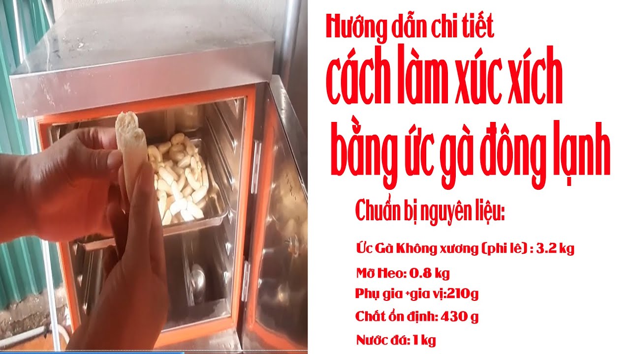 CÁCH LÀM XÚC XÍCH TỪ THỊT GÀ - youtube