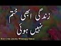 Zindgi Abhi Khtam Nahi Hoi | Best Urdu Quotes Whatsapp Status | Shaghaf Whatsapp Status Video Download Free