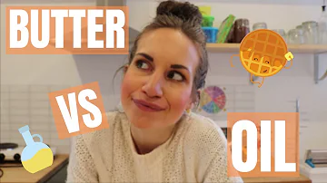 Is butter or oil better for waffles?