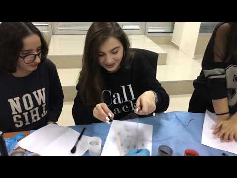 სამართლის კურსის ბავშვების ვიზიტი ექსპერტ-კრიმინალისტებთან შსს-ში