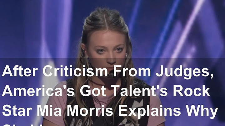 After Criticism From Judges, America's Got Talent's Rock Star Mia Morris Explains Why She'd Nev