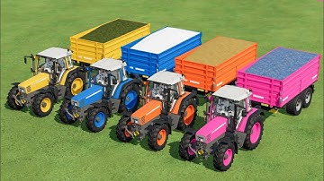 COLORS OF TRACTOR ! TROLLEY LOADING WITH JCB IN FARMING SIMULATOR 22 |