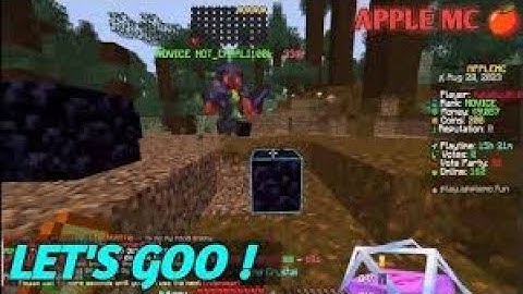 DESTROYING TP TRAPPERS IN APPLE MC 🍎 | BANANA REALM 🍌| KILLING TP TRAPPERS | #applemc #minecraft