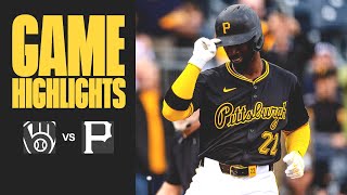 Andrew McCutchen Homers on First Pitch in Win | Pirates vs. Brewers Highlights (4\/23\/24)